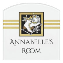 ゴールドグリッター ブラック ホワイト アイススケート