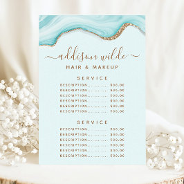 ゴールドグリッター ブルー マーブル アゲート サービス 価格 メニュー