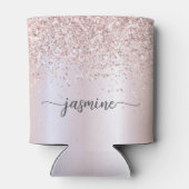 ゴールドグリッター メタル モノグラム ネーム スクリプト 缶クーラー (裏面)