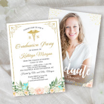 ゴールドグリッター ローズガーデン 看護学校 卒業写真
