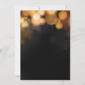 ゴールドグリッター 40歳の誕生日招待状 招待状 (裏面)