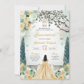 ゴールドグリーンプリンセス エンチャンテッドガーデン キンセアニエラ 招待状 (正面)