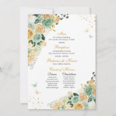 ゴールドグリーンプリンセス エンチャンテッドガーデン キンセアニエラ 招待状 (裏面)