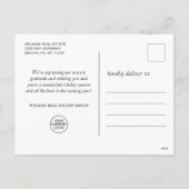 ゴールドグリーン クリスマスオーナメント 法人向けグリーティング シーズンポストカード (裏面)