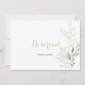 ゴールドグリーン フォリア ウェディング リザーブ サイン (正面)