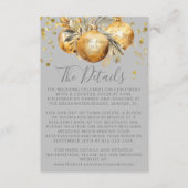 ゴールドグレイのクリスマス＆ウェディングの詳細 エンクロージャーカード (正面)