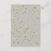 ゴールドグレイのクリスマス＆ウェディングの詳細 エンクロージャーカード (裏面)