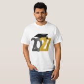 ゴールドグレー 2027年卒業 Tシャツ (正面フル)