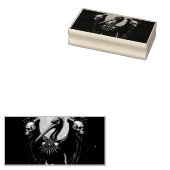 ゴールドゲートの前兆 夜のペリカン ラバースタンプ (押印)