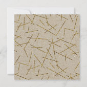 ゴールドコンフェッティスティック　ラスティッククラフト　セレブレーション 招待状 (裏面)