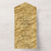 ゴールドコンフェッティドットオールインワン招待状 オールインワン招待状 (内側)