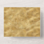 ゴールドコンフェッティドットオールインワン招待状 オールインワン招待状 (裏面)