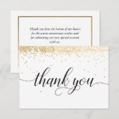 ゴールドコンフェッティ サンクスカード サンキューカード (正面/裏面)