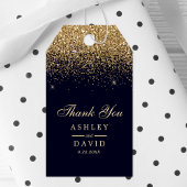 ゴールドコンフェッティ ネイビーブルー ウェディングギフト ギフトタグ