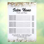 ゴールドコンフェッティ ビューティーネイルサロン 料金表 メニュー ウィンドウサイン (シート3)