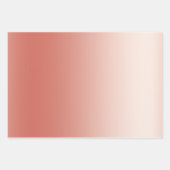 ゴールドコンフェッティ ピンクのバラの花嫁シャワー ラッピングペーパーシート (正面2)