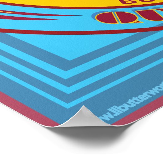 ゴールドコースト,ビクトリア,オーストラリア,サーフィン ポスター (角)