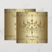 ゴールドコーポレートビジネスグランドオープンパーティー 招待状 (正面/裏面)