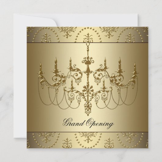ゴールドコーポレートビジネスグランドオープンパーティー 招待状 (正面)