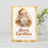 ゴールドサンタクロース水彩 シーズンカード (スタンド正面)