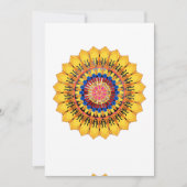 ゴールドサンburst - 封筒 招待状 (正面)