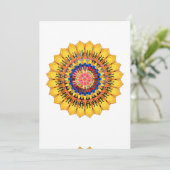 ゴールドサンburst - 封筒 招待状 (スタンド正面)