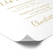 ゴールドシグネチャースクリプトサイン ドリンクサイン ポスター (角)