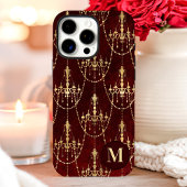 ゴールドシャンデリアレッドモノグラム Case-Mate iPhoneケース