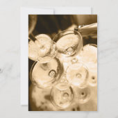 ゴールドシャンパンブランシュ＆バブルリー ハンドライティング 招待状 (裏面)