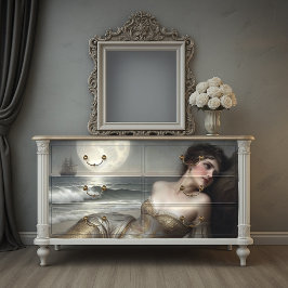 ゴールドシャorelineマーメイドデコパージュ 薄葉紙