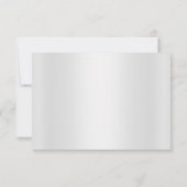 ゴールドシルバーエレガントリーフ返信カード 出欠カード (裏面)