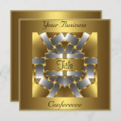 ゴールドシルバーカンファレンス企業招待状 招待状 (正面/裏面)