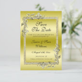 ゴールドジェム&グリッター 50周年 ゴールデンウェディングアニバーサリー セーブザデート (スタンド正面)