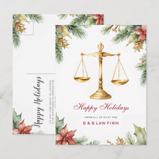 ゴールドジャスティススケール ホリー マツ 弁護士 クリスマス (正面/裏面)