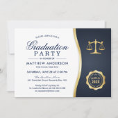 ゴールドジャスティスリース法科大学院卒業パーティー 招待状 (正面)