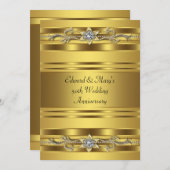 ゴールドジュエルエレガントゴールド50周年記念 招待状 (正面/裏面)