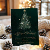 ゴールドスクリプトのクリスマスツリー シーズンカード