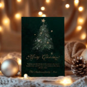 ゴールドスクリプトのクリスマスツリー シーズンカード