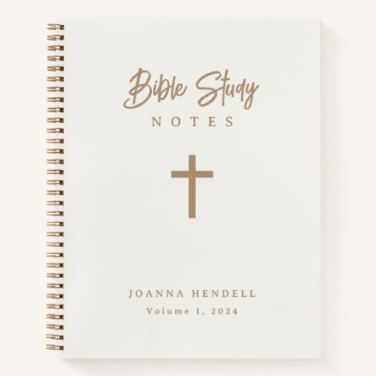 ゴールドスクリプトアイボリー聖書研究 ノートブック (正面)