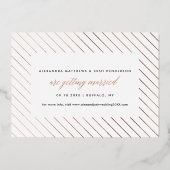 ゴールドスクリプトフォト セーブザデート ゴールドホイル仕上げ 箔招待状 (裏面)