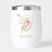 ゴールドスクリプトレターDモノグラムパーソナライズドネーム (背面)