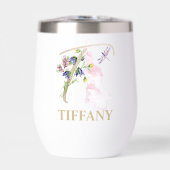 ゴールドスクリプトレターTモノグラムパーソナライズドネーム (正面)