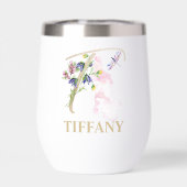 ゴールドスクリプトレターTモノグラムパーソナライズドネーム (背面)