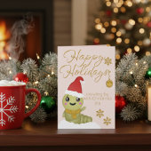 ゴールドスクリプト カートゥーンキャラクター クリスマスカード