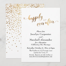 ゴールドスクリプト ハッピーエバーラフター コンフェッティ バック 招待状