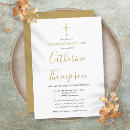 ゴールドスクリプト・ライフのお祝い 追悼式 招待状