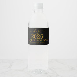 ゴールドスクリプト 2026年卒業パーティー ペットボトルラベル