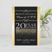 ゴールドスクール同窓会デザイン 招待状 (スタンド正面)