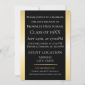 ゴールドスクール同窓会デザイン 招待状 (裏面)