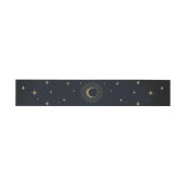 ゴールドスターの夜　天体のサンシャイン　ムーンウェディング 招待状ベリーバンド (フラット)